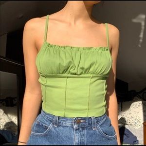 Milkmaid green top
